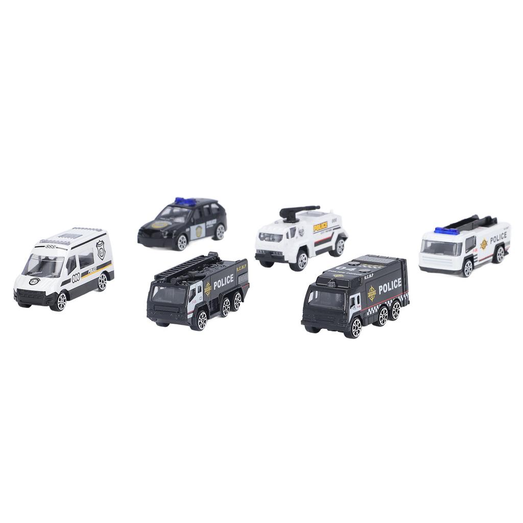 SWAT Car Set 1:64 Alloy Metal Portable Children"s Educational Toys Die Casting SWAT Car Police
