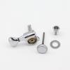 1set Guitar Tuner Electric Guitar Tuning pegs 22 Tooth Lock String Small Fishtail Handle Chrome