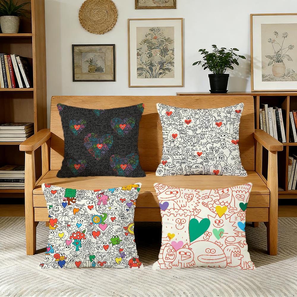 NNina DDzyvulska cushion cover For Pillow Printing Sofa Decoration Home Car Room Coffee Shop Office Nordic Simplicity