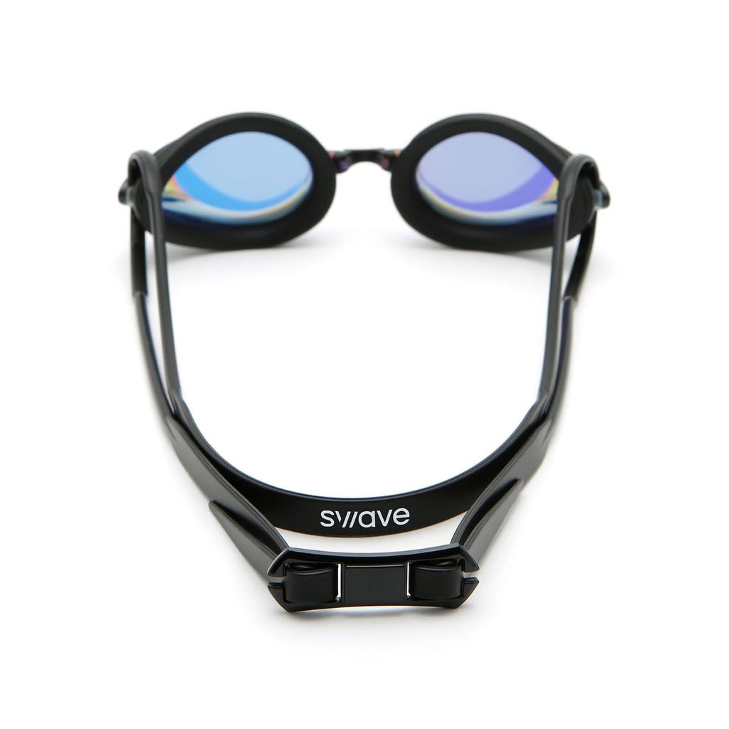 SWAVE SWIPE Mirrored Swimming Gold Goggles, Unisex, Prism,