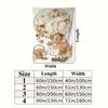 Sarakey Wall Tapestry Aesthetic Wall Hanging Printed Fabric Blanket Decorative Tapestries For Bedroom Living Room Home Decor