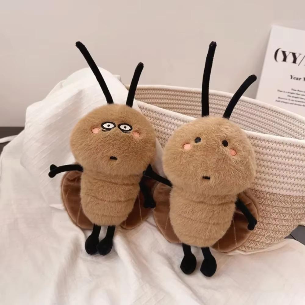 Cockroach Stuffed Animal 18cm Plush Cockroach Soft Stuffed Animal  Brown Plush Toy Doll for Birthday Party Gifts Baby Home Decor