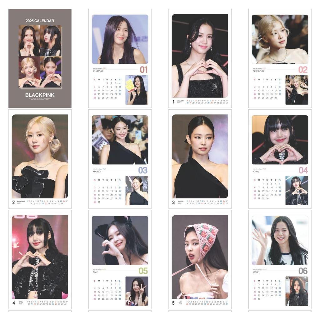 2025 Wall Calendar Wall [K-STAR Calendar] (BLACK PINK)