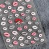 5D Japanese Pro Frosted Nail Stickers - KX Joint Series Red Lips