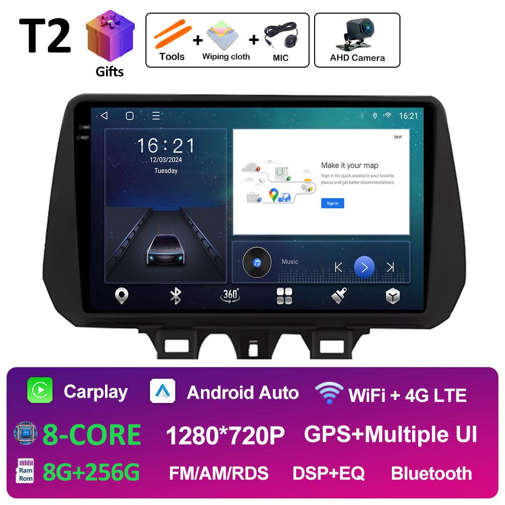 GPS-навигация Автомобильное видео для Hyundai TUCSON 2019 2020 2021 Радиоплеер Авторадио Bluetooth Вентилятор охлаждения QLED IPS Экран Нет 2 din