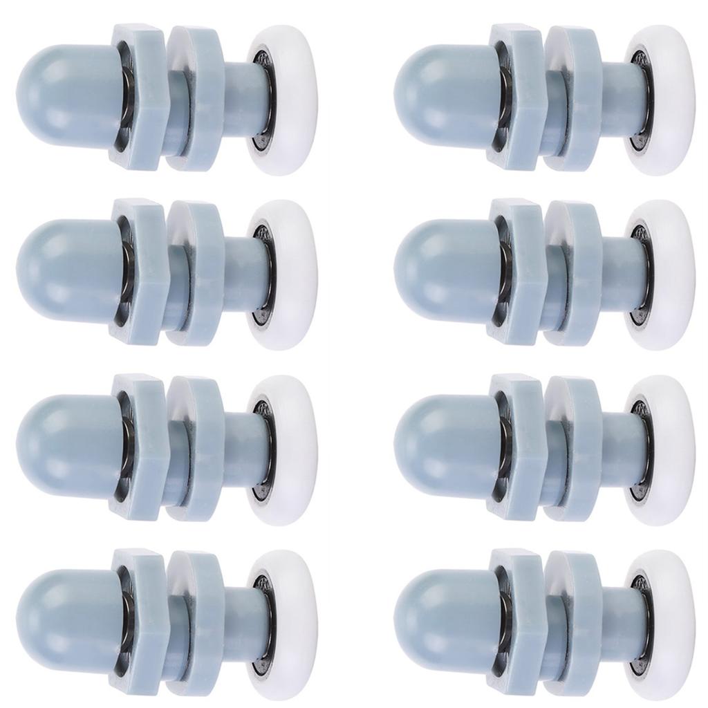 8шт прочный пластиковый раздвижной роликовый трек дверное колесо ванная комната стеклянная дверь