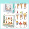 Simulated Ice Cream Shop Toy For Children With Wooden Food Accessories And Role Play Scenario