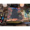 Grimoire Celtic Cat Book of Shadow Leather Journal Spell Book - Witch Wiccan Notebook Sketchbook Journal -Handmade Deckle Edge Paper