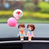 Автомобильные аксессуары Милая мультяшная пара Подвижная кукла Шарики Украшения Автомобиль Милая целующаяся пара Кукла Украшение автомобиля Шарики Украшения