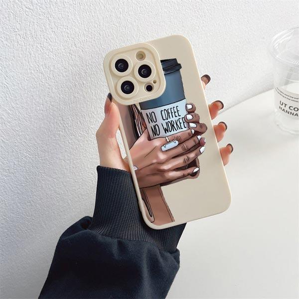 Модная Девушка Женщина Высокий Каблук Кофе Мисс Чехол Для Телефона Для iphone 12 11 14 13 15 Pro Max X XS MAX XR SE 2020 7 8 Plus Чехлы