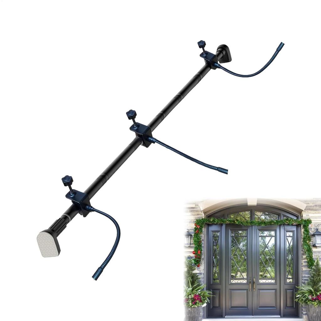 Door Frame Garland Hanger Christmas Halloween Garland Hanger Adjustable Metal Hanging Rack Holder For Wreath String Light