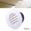 Пластиковая круглая решетка вентиляционного отверстия Крышка Вентиляционное отверстие в стене Вход/Выход Экологически чистый АБС-пластик Конструкция