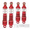 4pcs Shock Absorber Aluminum Alloy RC Spring Damper Set for Losi Mini T 2.0 2WD 118 TruckRed