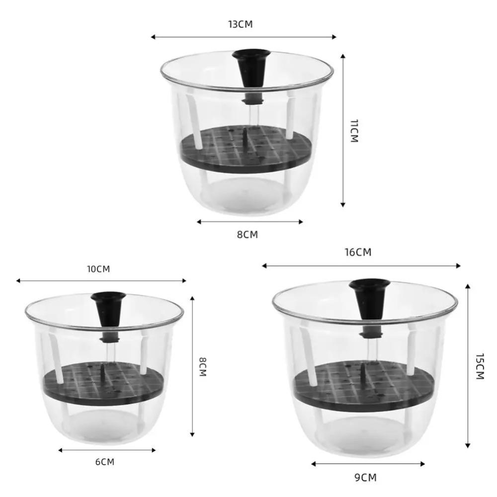 1pcs Transparent Self Watering Plant Pot Self Watering Planter Pot Flowerpot  Indoor Plants