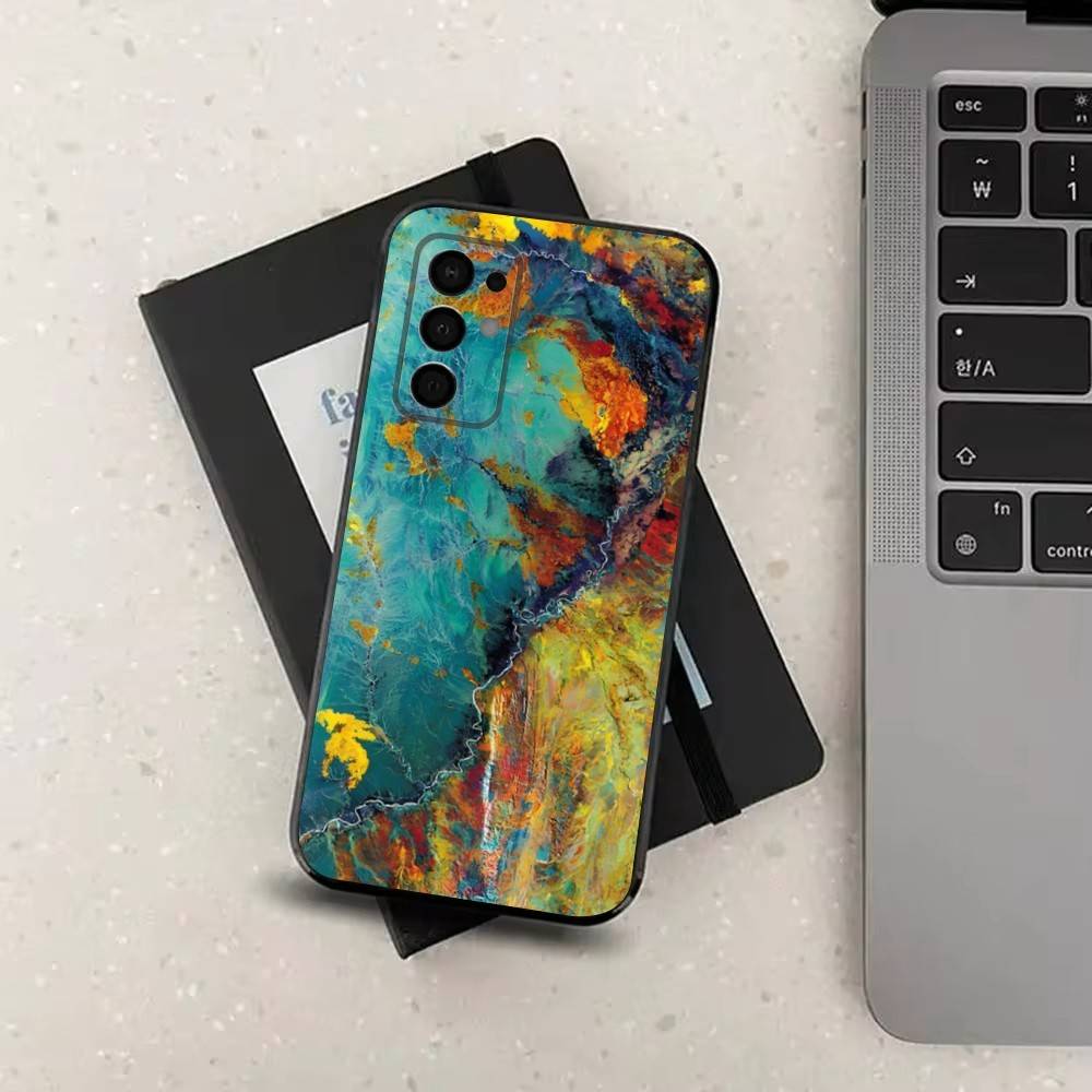 Ретро-индустриальный ржавый стиль Чехол для Samsung Galaxy A73,52,71,53,32,72,41,J7,22,Note,31,8,9,Мягкий черный силиконовый чехол