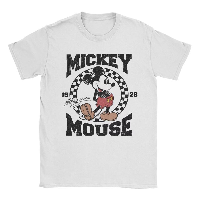 Unisex TShirts Mouse Women 1928 Cotton Tee Shirt Short Sleeve Valentines Day T Shirts Merchandise Printed