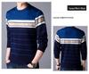 Men's Thermal Knitted Sweater - Plus Velvet, Round Neck, Thick Autumn/Winter Wear