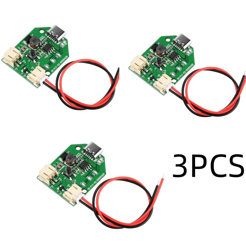 1/3/5PCS 3 Speed Universal Small Fan Control Board Micro Rechargeable Circuit Board Charging Module USB Type-C