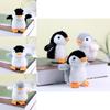 Charming Pink Gray Black Plush Penguin Doll Ultra Soft Stuffed Animal Keychain Gift For Kids And Collectors