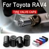 QECB8 4PCS For Toyota RAV4 Guangtong GTQ6440 XA10 1995~2000 Accessories Car Wheel Tire Valve Caps Tyre Stem Covers Airdust Waterproof