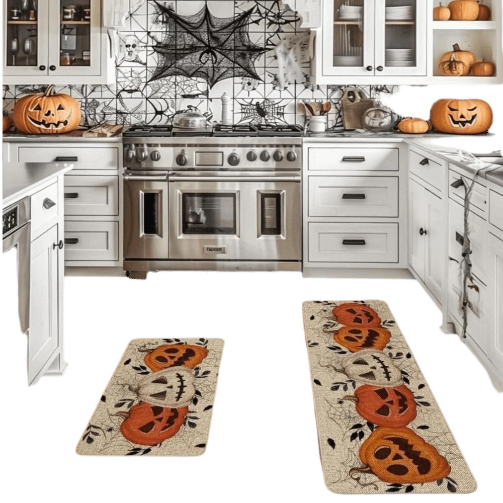 Easy Clean Halloween Floor Mat Anti-Slip Halloween Doormat New Ghost Carpet for Kitchen Use