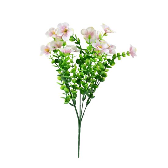 Artificial Flowers for Outdoors UV Resistant Mixed Bundles Fake Wildflower Bouquet Realistic Spring Planter Filler for Hanging Baskets Porch Patio