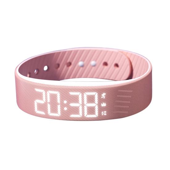 Вибрирующий будильник-напоминание Часы Студенческий бесшумный будильник Браслет Цифровые часы с шагомером Вибрация Секундомер Таймер для глубоко спящих Мужские