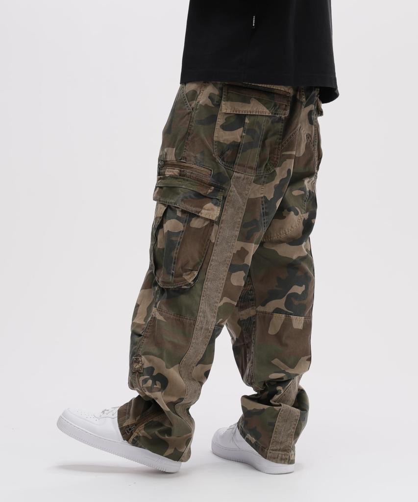 AVIREX PIGMENT TAPING CARGO PANTS Men's Size S 384 Camo 783-6910022