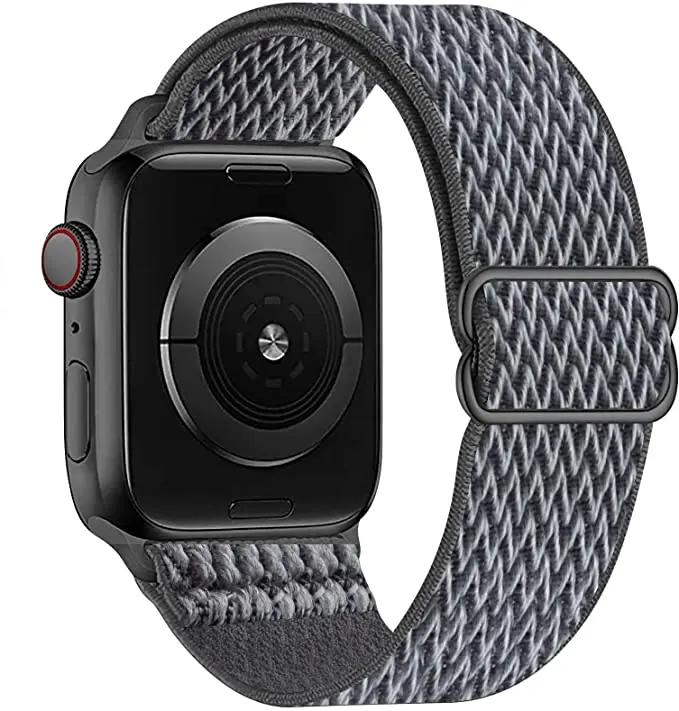 Регулируемый нейлоновый петлевой ремешок для Apple Watch Series Ultra 11 10 9 8 7 46mm 45mm 41mm Тканевый ремешок для iwatch 6 5 4 SE 44mm 40mm