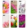 Для Samsung Galaxy Note 3 4 5 8 9 10 S3 S4 S5 Mini S6 S7 Edge S8 S9 Plus Чехол из ТПУ Синие весенние красочные тюльпаны