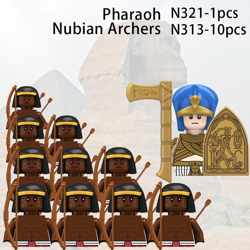 11 шт. средневековый тевтонский рыцарь строительный блок древний египетский солдат фигурка военный замок оружие аксессуары кирпичи игрушка детский подарок N321