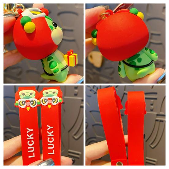 Брелок в виде мультяшной змеи, китайский Новый год, талисман на удачу, год Змеи