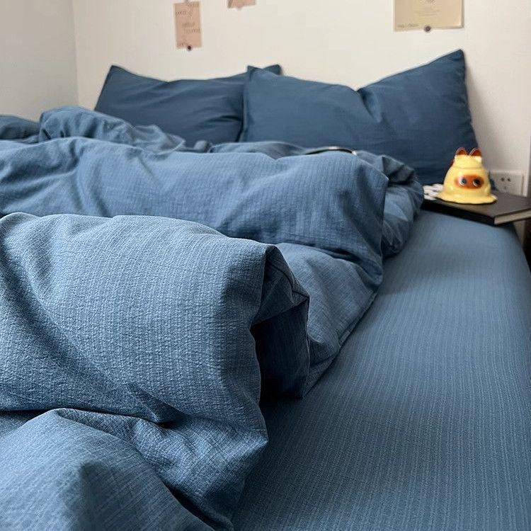 G5Zins Супермягкий двухслойный муслиновый комплект постельного белья - Пододеяльник и простыня - Для всех сезонов, Идеально для общежитий.