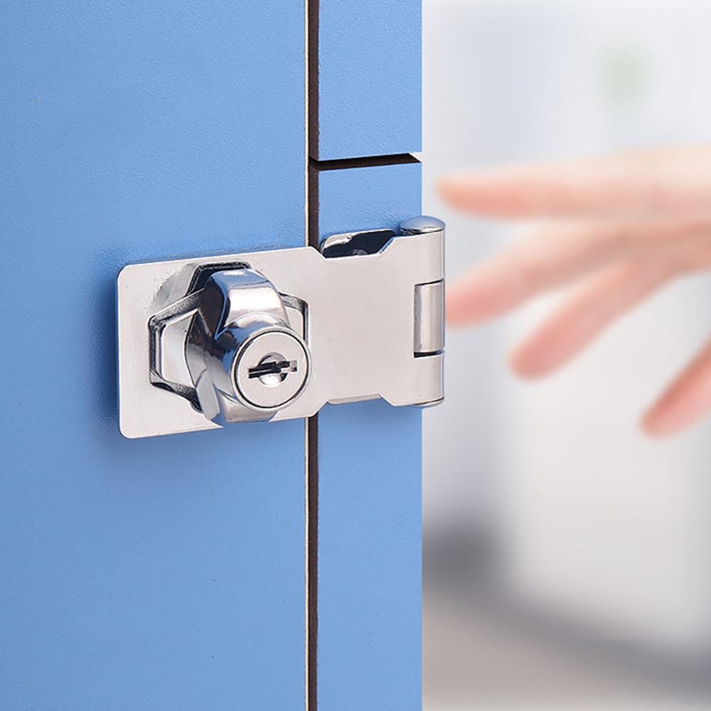 Anti-theft Locking Hasp Double Letter Box Locker Drawer Lock Cabinet Drawer Catch Cabinet Lock