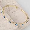 European and American New Fashion Jewelry Dripping Oil Devil's Eye Bracelet for Women with Creative Opening