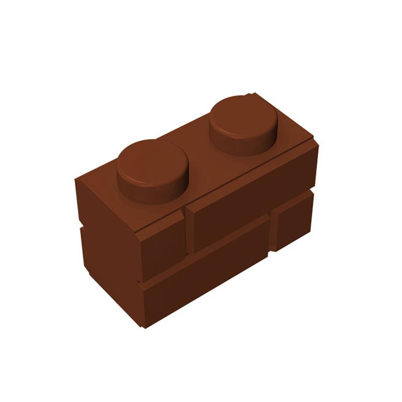 MOC 10 ШТ 98283 Модифицированный 1x2 С Профилем Кирпичной Кладки Строительные Блоки Высокотехнологичные Кирпичики Образовательные Идейные Игрушки Подарок Ребенку на День Рождения