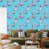 Cranes, butterflies and flowers wallpaper for living room and bedroom 50x1000