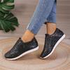 Autumn New Women Fashion Slip-on Low-heeled Woman Sneakers Gold Silver Trend Sport Shoes Ladies Outdoor Casual Walking Shoes