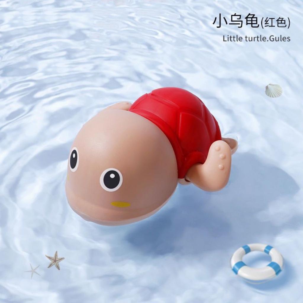 Детская игрушка для ванны Плавающая черепаха Водная игрушка для младенцев и малышей Бассейн Время купания Игры Пластик Прочная Безопасная Плавающая игрушка