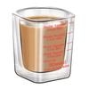 2pcs 6*6*5 CM Espresso Shot Glass Glass Coffee Ounce Cup Double Measuring Baking Cups  Home