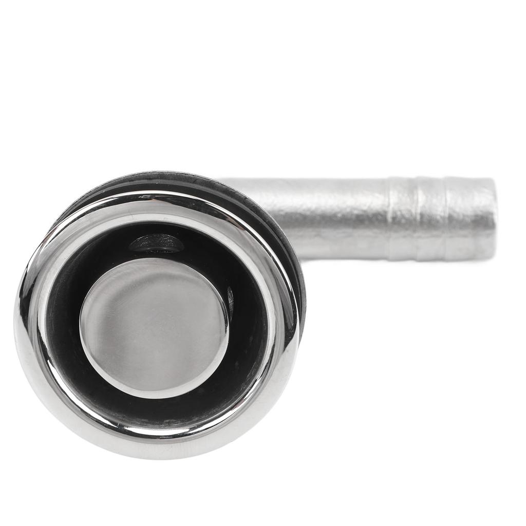 Marine Flush Mount Fuel Gas Tank Vent 316 Stainless Steel Vent Hose Fitting 90 Degrees Connector 16mm