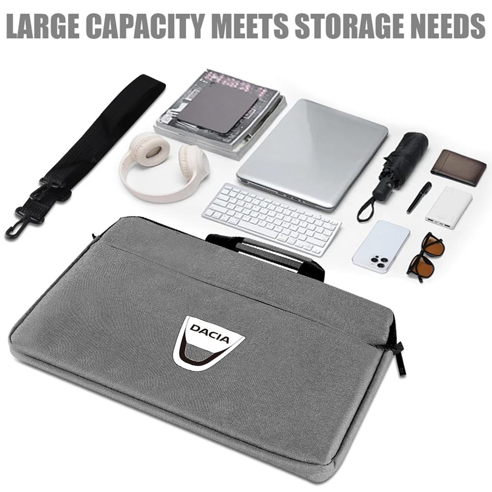 1pcs Portable Laptop Bag Simple Business Computer Handbags For Dacia Duster Logan Spring Sandero Stepway Dokker Lodgy Jogger