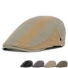 Мужской берет, хлопковая лоскутная кепка, весенне-летняя шляпа от солнца, регулируемая передняя кепка