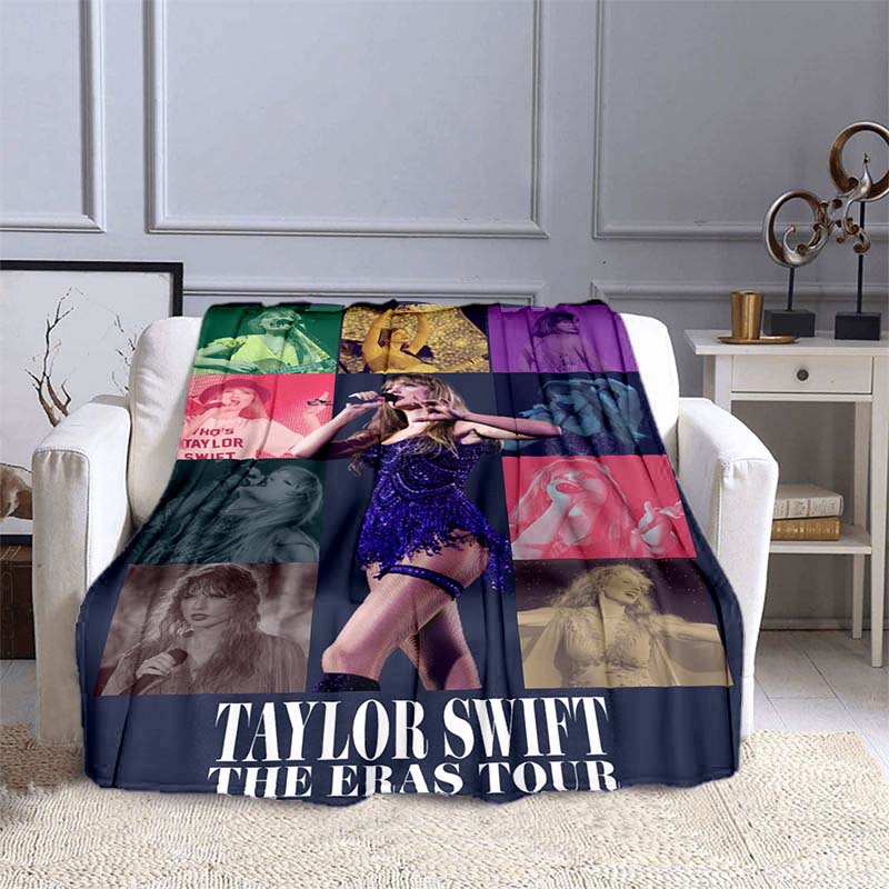 K-PopT- Taylor-S-Swift Blanket - Fan Gift - Suitable for Home, Leisure, Camping, and Travel - Multifunctional Blanket