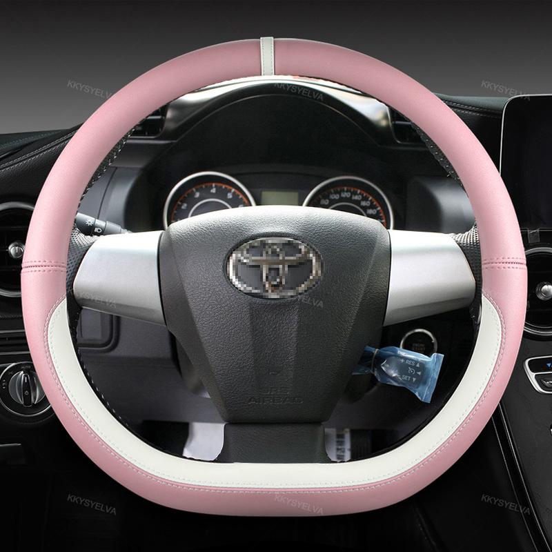 Автомобильный чехол на руль из микрофибры для Toyota, автоаксессуары, интерьер, быстрая доставка