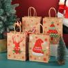 10Pcs Reusable Christmas Gift Bag Thickened Tote Bag Eco-friendly Gift Packaging Bags  Grocery Store