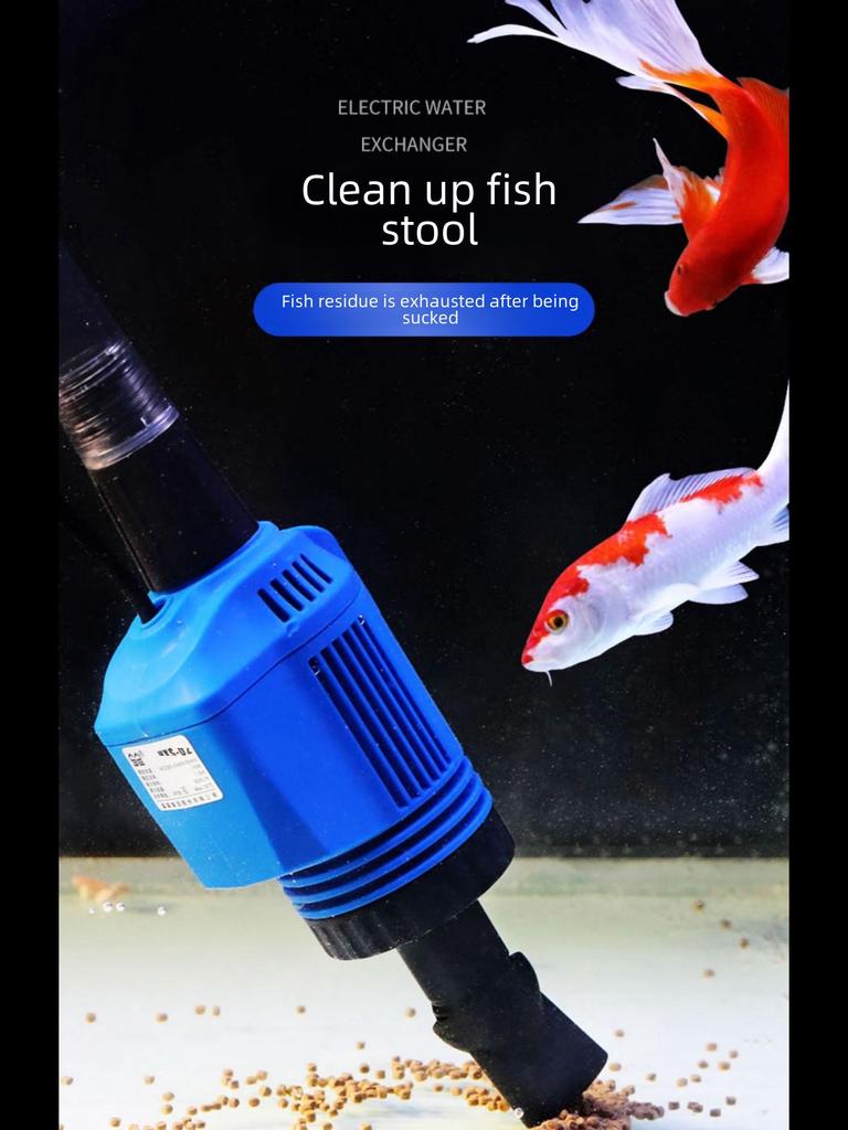 Электрический водосменник и пескомойка Sensen: Автоматический очиститель аквариума для откачки воды и удаления отходов жизнедеятельности рыб.