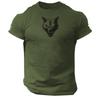 Vikings Wolf T Shirt Gym Clothing Bodybuilding Training Workout Boxing Mma Top