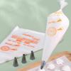 Thickened Reusable & Disposable Food-Grade Piping Bag for Baking: Large & Small Sizes