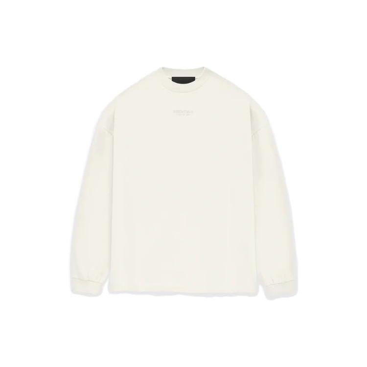 Fear of God Футболка Essentials с длинными рукавами Cloud Dancer, мужские топы, кремовая 125BT232011F